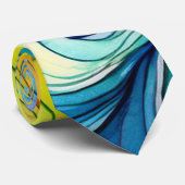 Rainbow Swirl Pattern Stropdas (Opgerold)