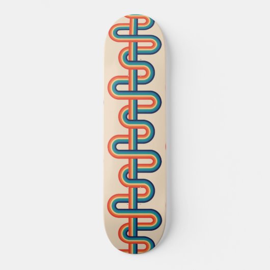 Rainbow Swirl Skateboard (Voorkant)