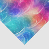 Rainbow Swirl Stardust Decoupage Tissuepapier (Detail)