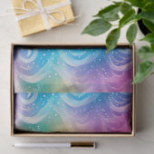 Rainbow Swirl Stardust Decoupage Tissuepapier (Geschenk)