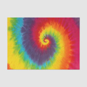 Rainbow Swirl Tie Dye Groovy Cool Tissuepapier