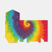Rainbow Swirl Tie Dye Groovy Koele Kleurrijke Part Bedankdoosjes (Uitgevouwen)