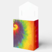 Rainbow Swirl Tie Dye Groovy Koele Kleurrijke Part Bedankdoosjes (Geopend)