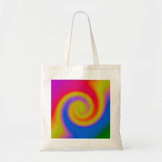 Rainbow Swirl Tote Bag (Voorkant)