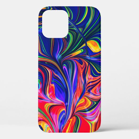 Rainbow Swirl Trippy Glow Stick Case-Mate iPhone Case (Achterkant)