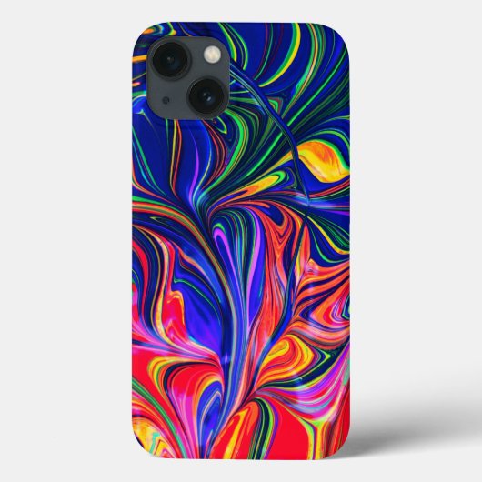 Rainbow Swirl Trippy Glow Stick Case-Mate iPhone Case (Achterkant)