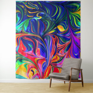 Rainbow Swirl Trippy Glow Stick Wandkleed