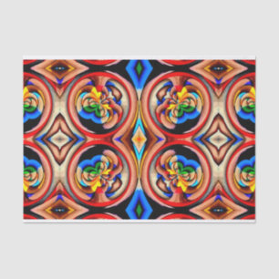 Rainbow Swirls Abstract Weefselpapier Tissuepapier