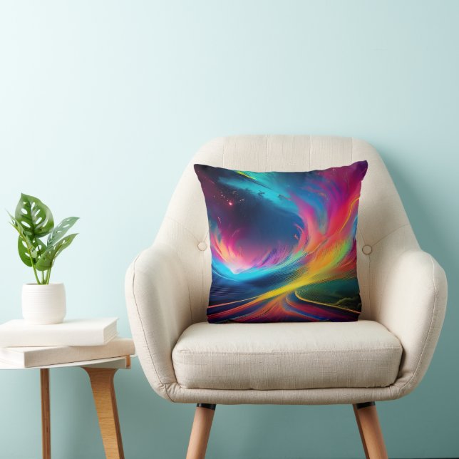 Rainbow Swirls Leggings Kussen (Stoel)