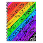 Rainbow Swirls Notitieboek (Voorkant)