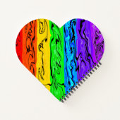 Rainbow Swirls Notitieboek (Achterkant)