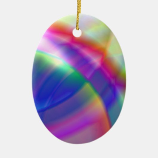 Rainbow Swirls Ornament (Voorkant)