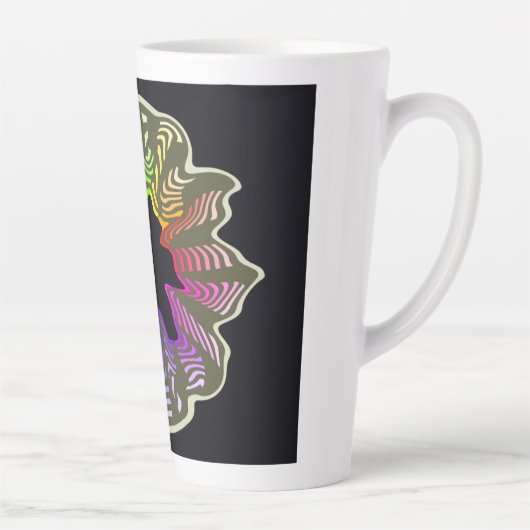 Rainbow Swish Latte-mok Latte Mok (Rechts)