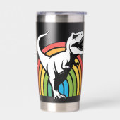 Rainbow T Rex Geïsoleerde Drinkbeker (Links)