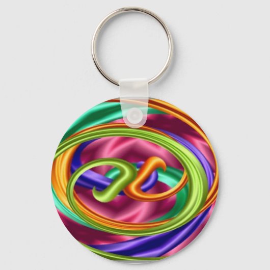 Rainbow Taffy Pull Sleutelhanger (Voorkant)