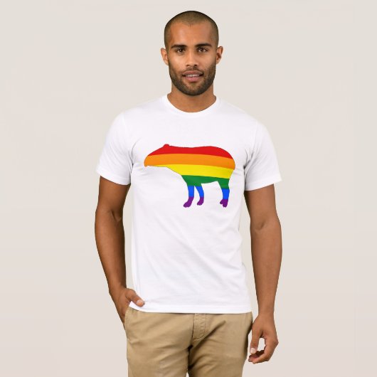 Rainbow Tapir T-shirt (Voorkant volledig)