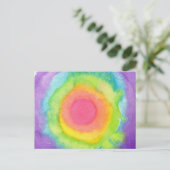 Rainbow Target Briefkaart (Staand voorkant)