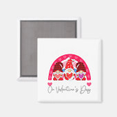 Rainbow Teaching 12th Grade On Valentines Day Tea  Magneet (Voorkant / Achterkant)