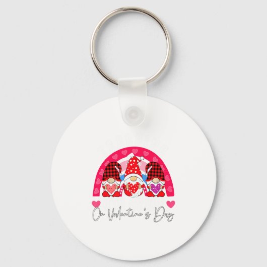 Rainbow Teaching 4th Grade On Valentines Day Teac  Sleutelhanger (Voorkant)