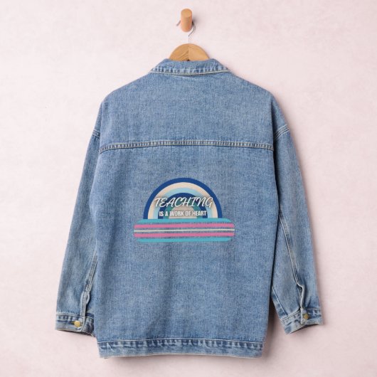 Rainbow Teaching is een werk van hart Denim Jacket (Hangar)