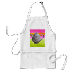 Rainbow Teapot arty tea party Standaard Schort
