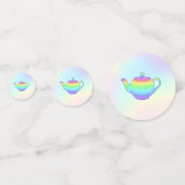 Rainbow Teapot Tea Party Confetti (Voorkanten)