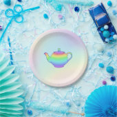 Rainbow Teapot Tea Party Paper Bord (Feest)