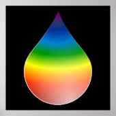 RAINBOW TEARDROP POSTER (Voorkant)