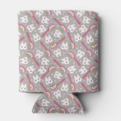 Rainbow Teeth Pattern Blikjeskoeler (Achterkant)