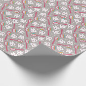Rainbow Teeth Pattern Cadeaupapier (Hoek)