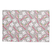 Rainbow Teeth Pattern Kussensloop (Achterkant-Links)