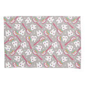 Rainbow Teeth Pattern Kussensloop (Voorkant-Links)