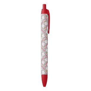 Rainbow Teeth Pattern Zwarte Inkt Pen