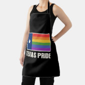 Rainbow Texas Flag Design voor trotse LGBT+ Texans Schort (Insitu)