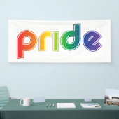 Rainbow Text Gay Pride Banner (Beurs)