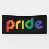 Rainbow Text Gay Pride Banner (Horizontaal)