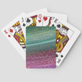 Rainbow Textured Pink Poker Deck of Cards