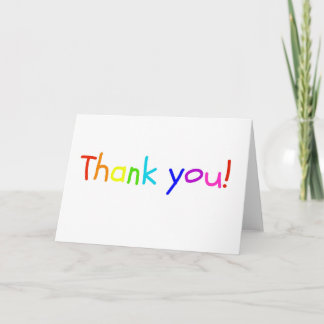 Rainbow Thank You Card van het Kind Bedankkaart