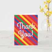 Rainbow Thank You Note Cartes (Fleur jaune)