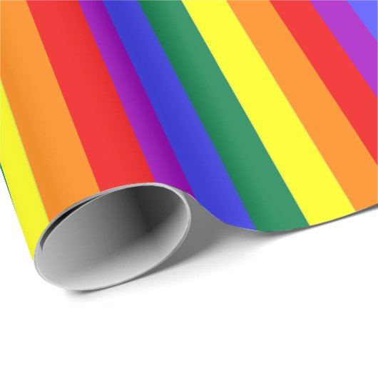 Rainbow Theme Gay Pride Kleurrijk Cadeaupapier (Rol Hoek)