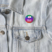 Rainbow Think Love and Kindness Button (In situ)