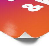 Rainbow Think Love and Kindness Poster (Coin)