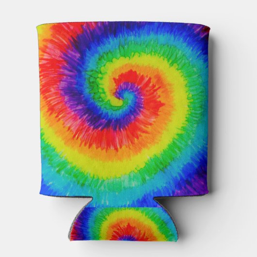 Rainbow Tie-Dye Alcohol Ink Blikjeskoeler (Achterkant)