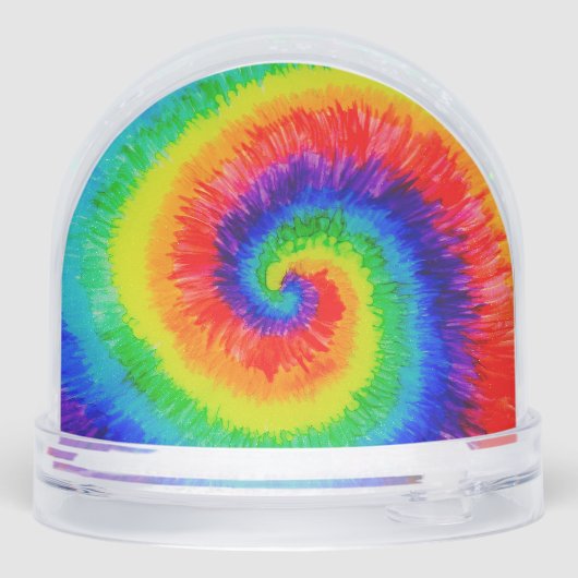 Rainbow Tie-Dye Alcohol Ink Sneeuwbol (Achterkant)