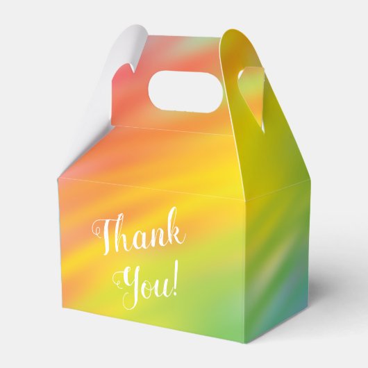 Rainbow Tie Dye Baby shower Bedankdoosjes (Voorkant Zijde)