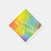 Rainbow Tie Dye Baby shower Servet (Hoek)