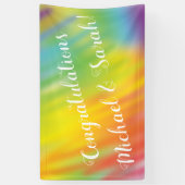 Rainbow Tie Dye Baby shower Spandoek (Verticaal)
