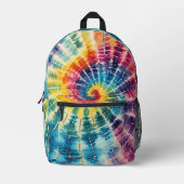 Rainbow Tie Dye Bedrukte Rugzak (Voorkant)