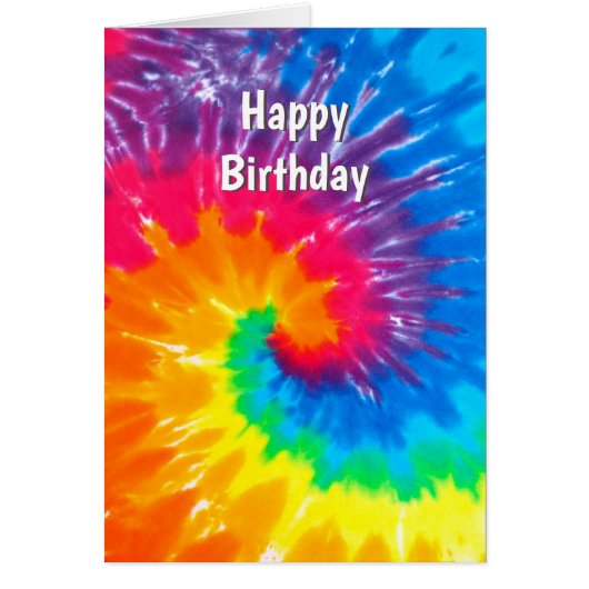 Rainbow Tie Dye Birthday (Voorkant)