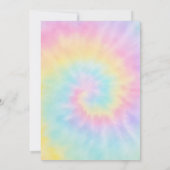 Rainbow Tie Dye Birthday Kaart (Achterkant)